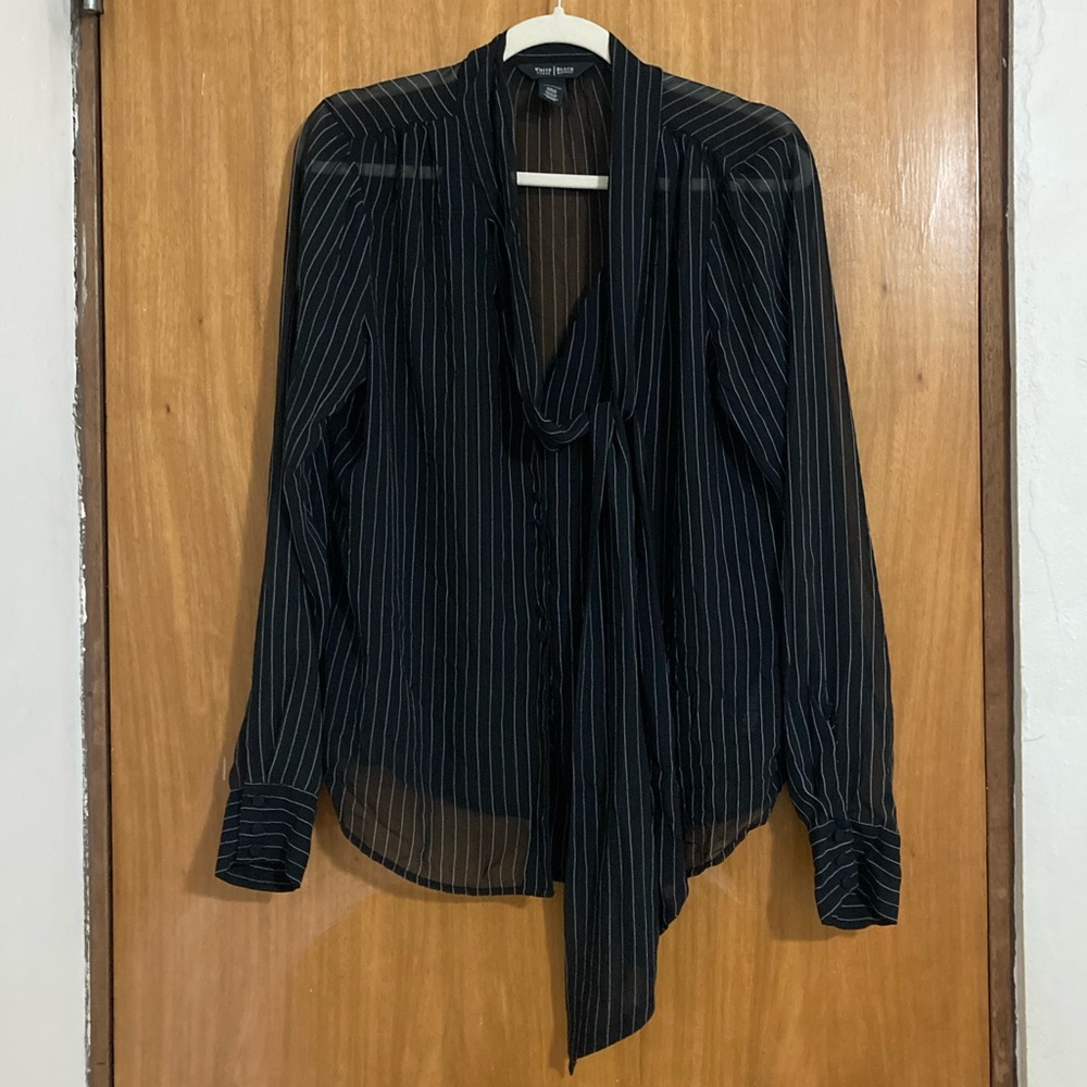 White House Black Market | See-Through Blouse